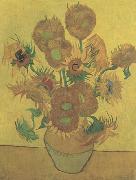 Still life Vase with Fourteen Sunflowers (nn04) Vincent Van Gogh